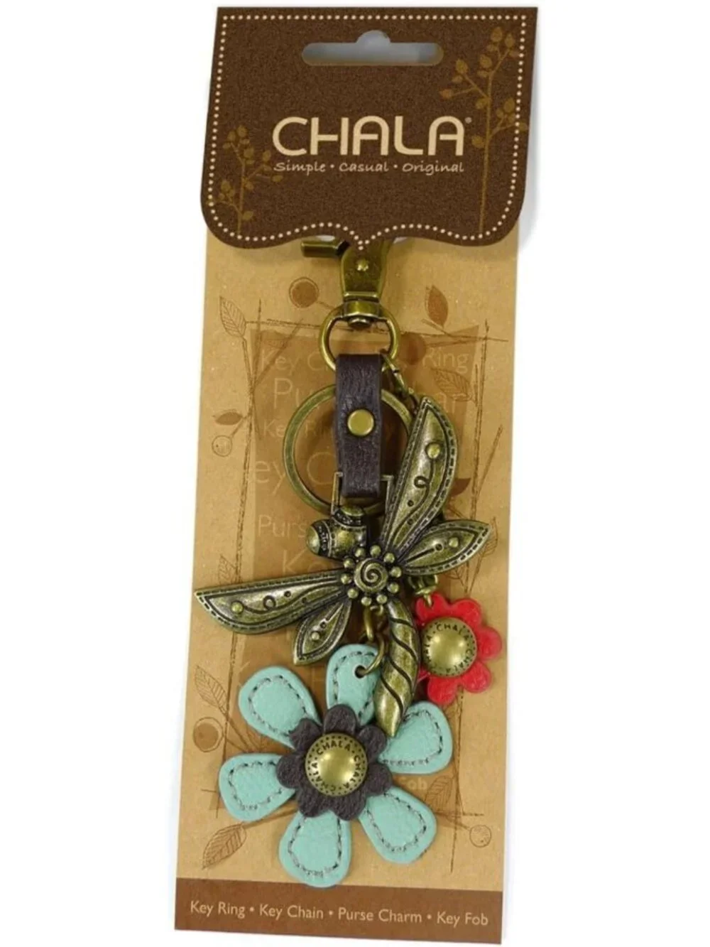 Charming Decorative Keychain & Purse Charm - Stylish Metal Key Fob Accessory